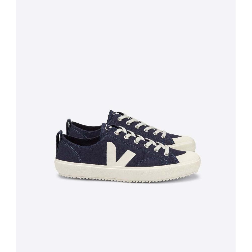 Men\'s Veja NOVA CANVAS Shoes Blue | ZA 247MQZ